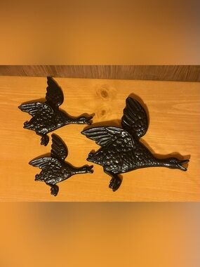 Vintage Metal Geese Wall Decorations